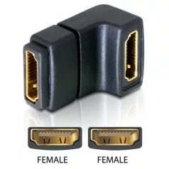 Delock adapter HDMI anya > HDMI anya 90° lefelé