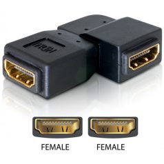 Delock adapter HDMI anya > HDMI anya 90° balra