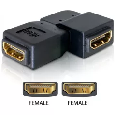 Delock adapter HDMI anya > HDMI anya 90° balra