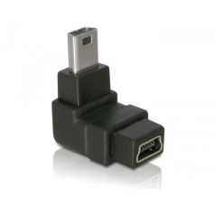   Delock Adapter USB-B mini 5tűs apa/anya 90° derékszögű USB-B mini 5tűs adapter