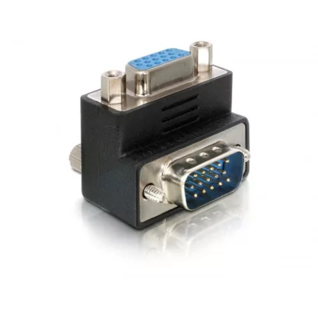 Delock adapter VGA apa/anya csatlakozó jobbra szögben