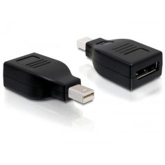   Delock Adapter Displayport mini male > Displayport female, fekete
