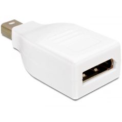   Delock Adapter Displayport mini apa > Displayport anya nikkel bevonat, fehér