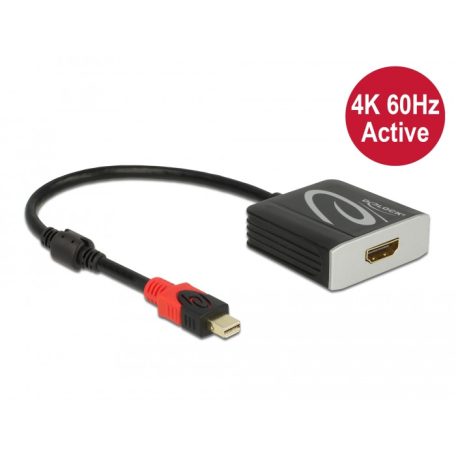 Delock Aktív mini DisplayPort 1.4 - HDMI átalakító 4K 60 Hz (HDR)