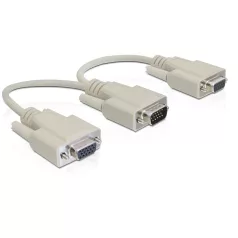 Delock VGA apa > 2 x VGA anya adapter, 20 cm