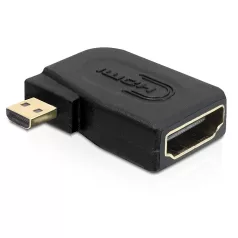   Delock adapter magas sebességű HDMI - micro D apa > A anya oldalra fordítva