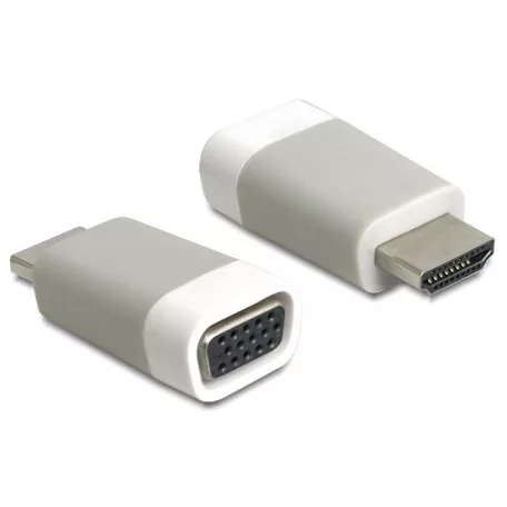Delock adapter HDMI-A apa > VGA anya adapter, szürke