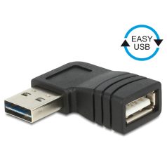   Delock EASY-USB 2.0-A apa > USB 2.0-A anya bal/jobb forgatott adapter