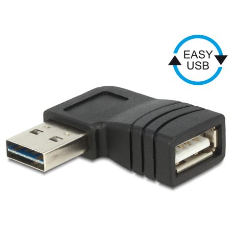 Delock EASY-USB 2.0-A apa > USB 2.0-A anya bal/jobb forgatott adapter