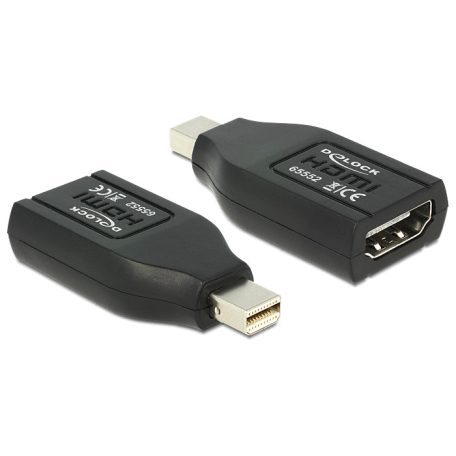Delock Adapter mini Displayport-dugós csatlakozó > HDMI-csatlakozóhüvely