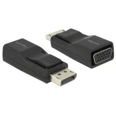   Delock Adapter Displayport 1.2-dugós csatlakozó > VGA-csatlakozóhüvely, fekete