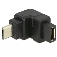   Delock Adapter USB 2.0 Micro-B apa > USB 2.0 Micro-B anya elforgatott végű