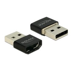 Delock adapter HDMI-A anya > USB A-típusú apa fekete