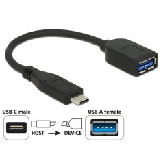   Delock adapter 10 Gbps (USB 3.1 Gen 2) USB Type-C apa > USB Type-A anya koaxiális fekete Prémium