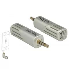   Delock Egyirányú mikrofon okostelefonhoz / tablethez 3,5 mm-es 4 tus Sztereo Jack 90° elforgatható