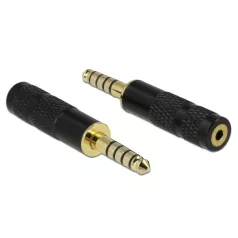   Delock 4,4 mm-es, 5 tűs sztereó jack apa – 2,5 mm-es, 4 tűs sztereó jack anya átalakító