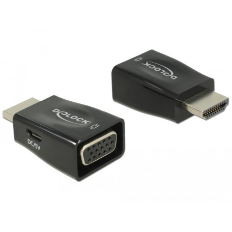Delock Adapter HDMI-A dugó > VGA hüvely
