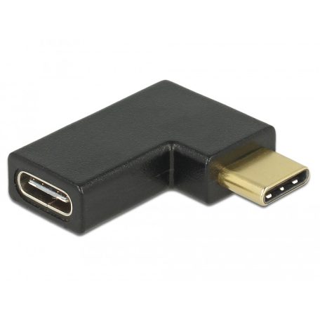 Delock Adapter USB 10 Gbps (USB 3.1 Gen 2) USB Type-C csatlakozó > csatlakozó ívelt bal / jobb
