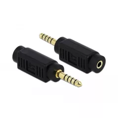   Delock 4,4 mm-es, 5 tűs sztereó jack apa – 3,5 mm-es, 3 tűs sztereó jack anya átalakító