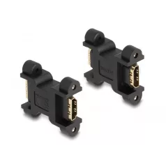 Delock HDMI-adapter anya-hüvelyhez csavaros csatlakozással