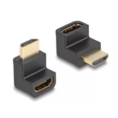   Delock nagysebességű HDMI Ethernet adapter apa és anya szögletes 8K 60 Hz Fekete