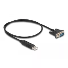   Delock USB 2.0 soros RS-232 adapterhez kompakt soros konnektor házzal 50 cm FTDI
