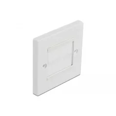   Delock Kábelrendező keret fehér fésűsávokkal 86 x 86 mm