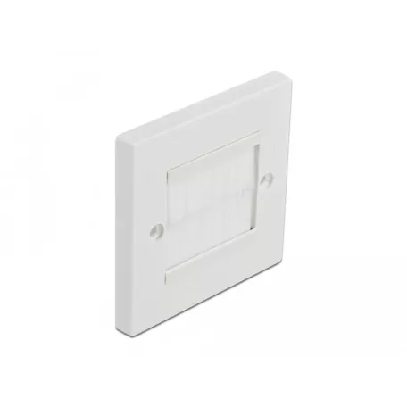 Delock Kábelrendező keret fehér fésűsávokkal 86 x 86 mm