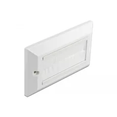   Delock Kábelrendező keret fehér fésűsávokkal 146 x 86 mm
