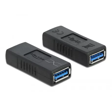 Delock USB 3.0 adapter A-típusú anya – A típusú anya (keresztezett)