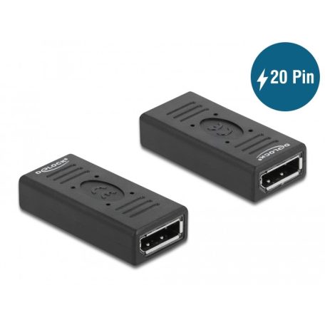 Delock DisplayPort 1.2 adapter anya – anya nemváltoztató 20 tűs