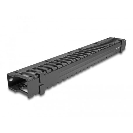 Delock 19” kábelrendező Routing Panel 3 nyílással 1U fekete