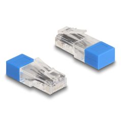 Delock RJ45 apa lezáró rezisztorral 120 Ohm kék