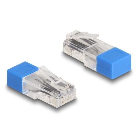 Delock RJ45 apa lezáró rezisztorral 120 Ohm kék