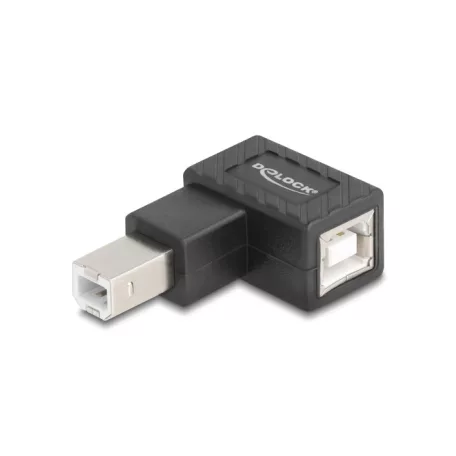 Delock USB 2.0 adapter B-típusú USB apa – B-típusú USB anya 90°-ban jobbra hajlított