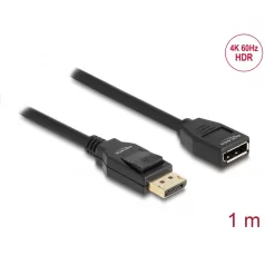 Delock DisplayPort 1.2 bővítőkábel 4K 60 Hz 1 m