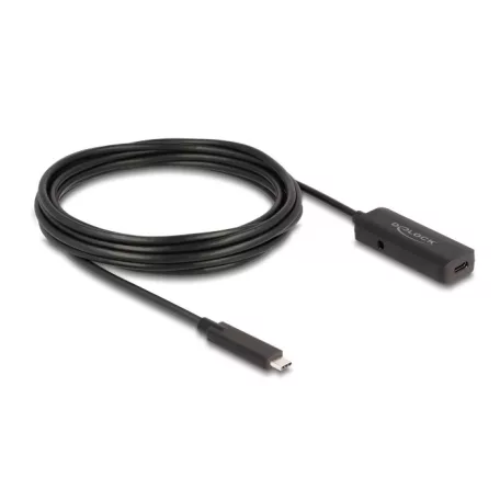 Delock Aktív USB 10 Gbps bővítő kábel USB Type-C™ 5 m hosszú