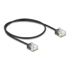   Delock RJ45 hálózati kábel Cat.6 UTP ultra vékony 0,5 m, fekete