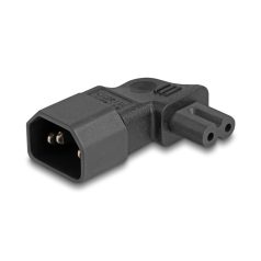   Delock Tápadapter IEC 60320 - C14 - C7, apa / anya, 2,5 A, 90°-ban hajlított