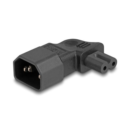 Delock Tápadapter IEC 60320 - C14 - C7, apa / anya, 2,5 A, 90°-ban hajlított
