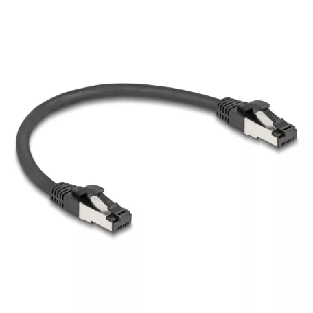 Delock RJ45 hálózati kábel Cat.8.1 S/FTP 0,25 m fekete