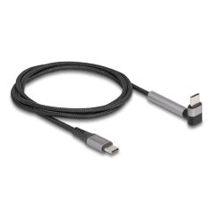   Delock USB 2.0 kábel USB Type-C™ apa – apa eszközökhöz hajlított álló funkcióval PD 3.0 60 W 1,5 m