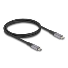   Delock USB 40 Gbps kábel USB Type-C™ dugó - dugó PD 3.1 240 W E-Marker 1 m szürke fém
