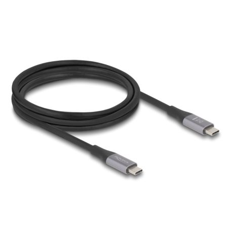 Delock USB 40 Gbps kábel USB Type-C™ dugó - dugó PD 3.1 240 W E-Marker 2 m szürke fém