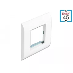   Delock Easy 45 modul tartó kerettel fehér, 80 x 80 mm méretű