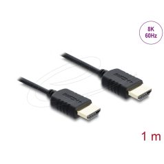   Delock Koaxiális High Speed HDMI kábel 8K 60 Hz 48 Gbps fonott borítással 1 m