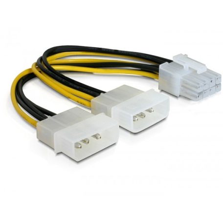 Delock PCI Expressz 8 pin -  2 db molex tápátalakító