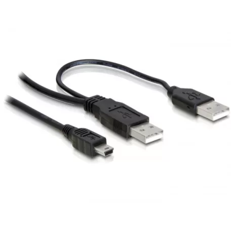 Delock kábel, 2db USB-A 2.0 apa - USB mini 5 tűs