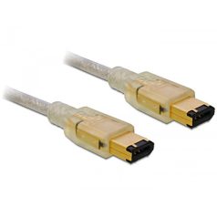 Delock 3 méteres FireWire összekötő kábel (6/6 tűs)