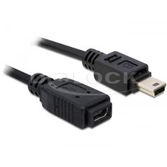 Delock USB 2.0 mini-B hosszabbító kábel, apa-anya 1m